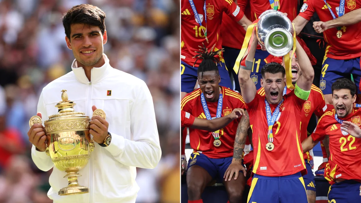 Spanyol menikmati Minggu emas saat Carlos Alcaraz dan tim sepak bola putra tampil sebagai pemenang