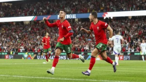 Cristiano Ronaldo mencetak gol karir ke-901 untuk menyelamatkan Portugal di Nations League 